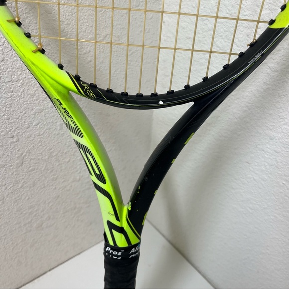 Babolat Aero Junior 26 Tennis Racquet Grey and Yellow - Picture 8 of 11